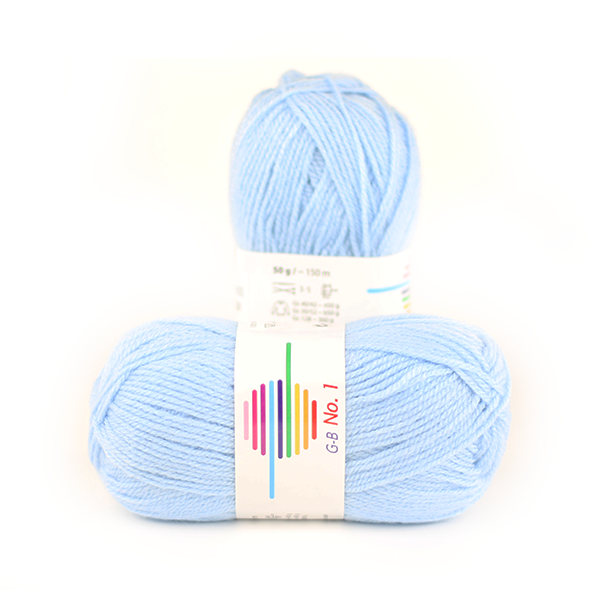 Strickwolle No.1 hellblau 1420