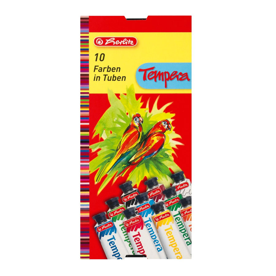 Schulmalfarben 10 Tuben Tempera