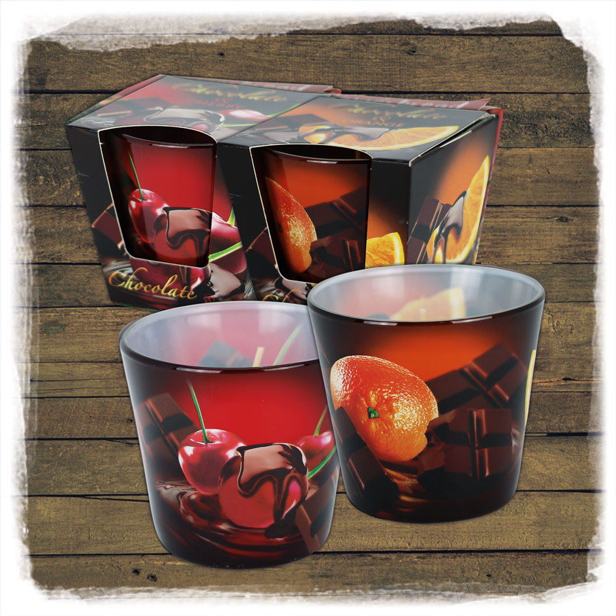 Duftkerze Glas Chocolate  EWA