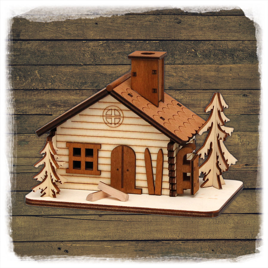 Holz Räucherhaus Skihütte