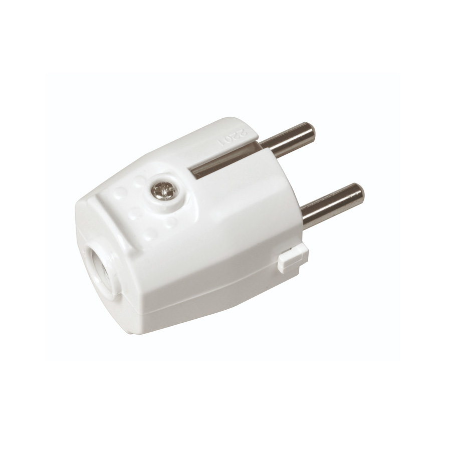 Schutzkontakt-Stecker PVC 