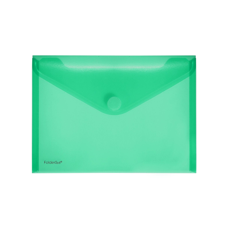 Dokumententasche A5 quer grün transparent