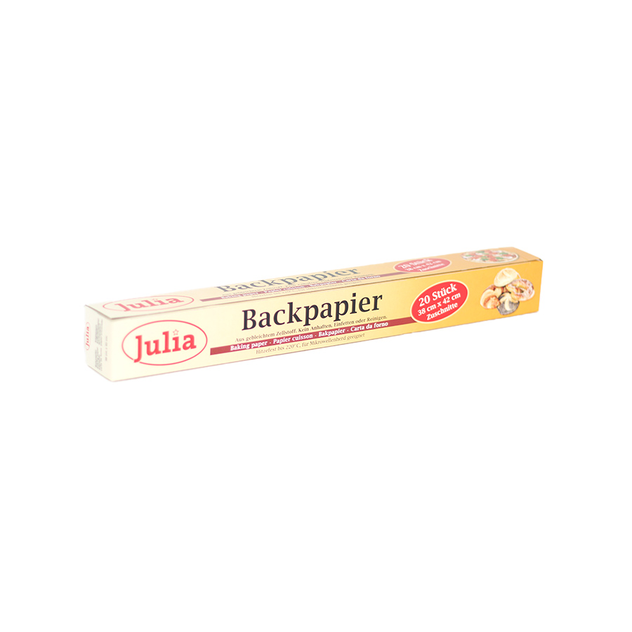 Backpapier 20 Blatt Julia