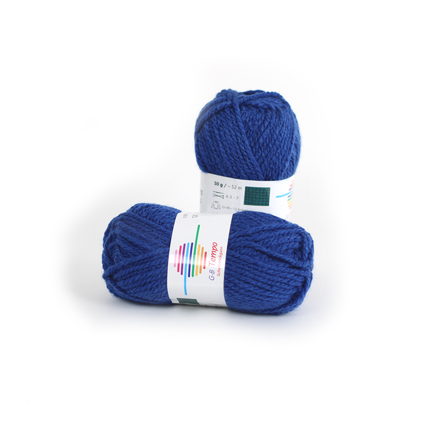Strickwolle Tempo royalblau F14
