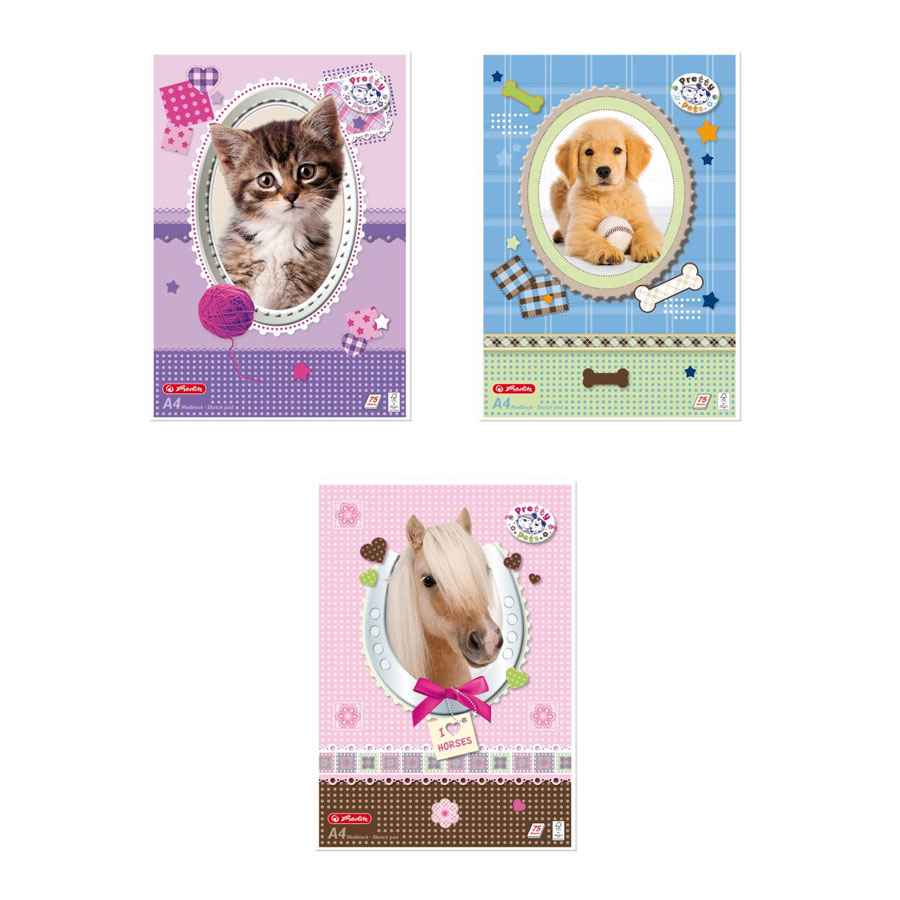 Malblock A4 75 Blatt Pretty Pets