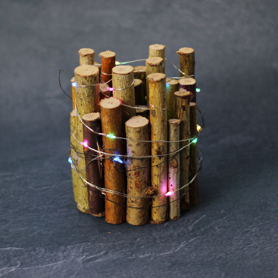 Lichterkette 20 LED Silberdraht bunt Noor