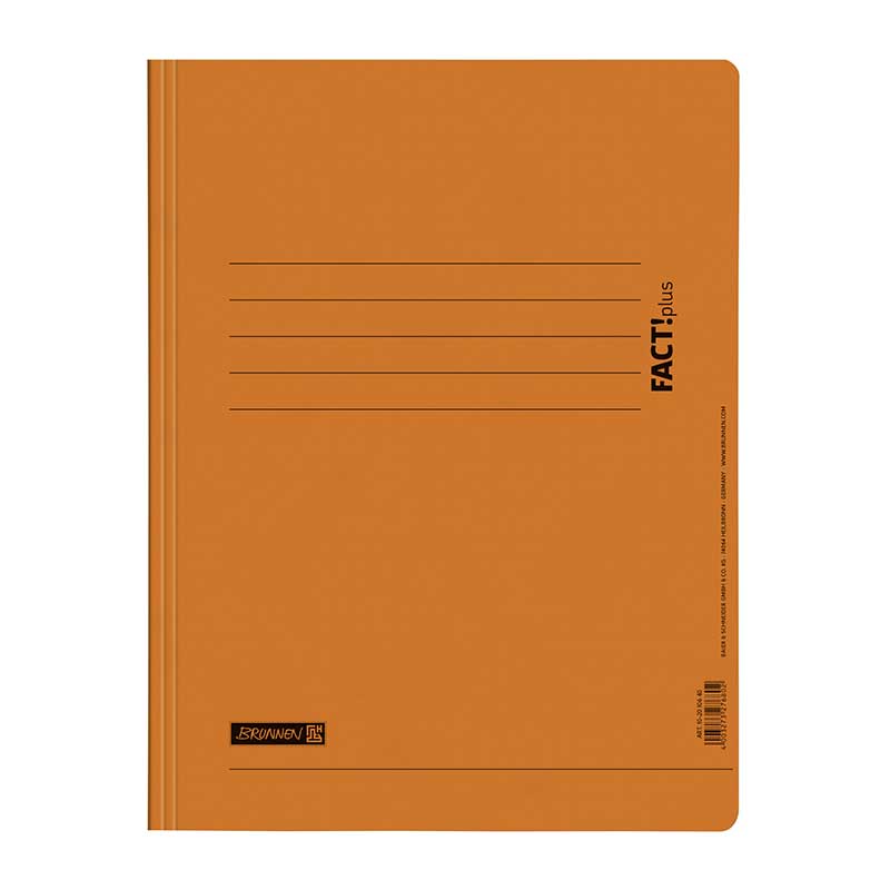 Schnellhefter Karton 375g orange  Brunnen