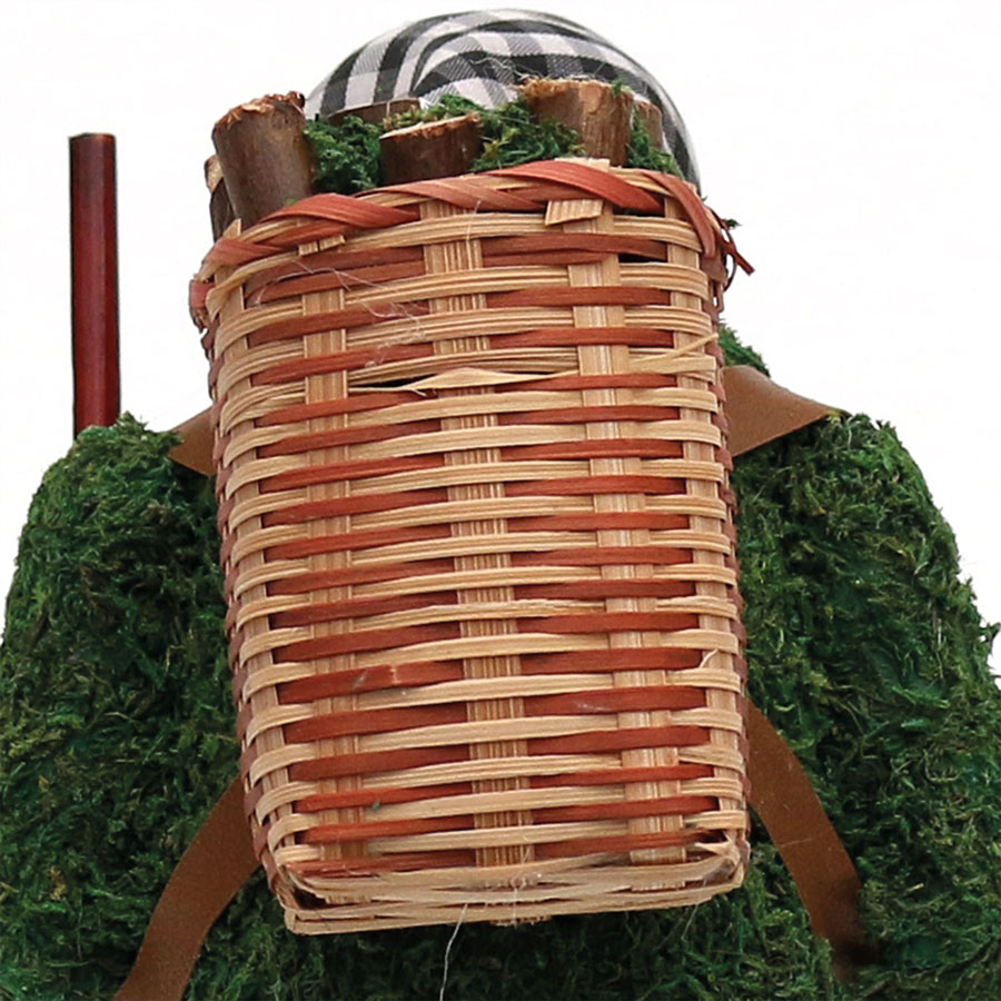 Holz Räucher-Moosfrau 16cm