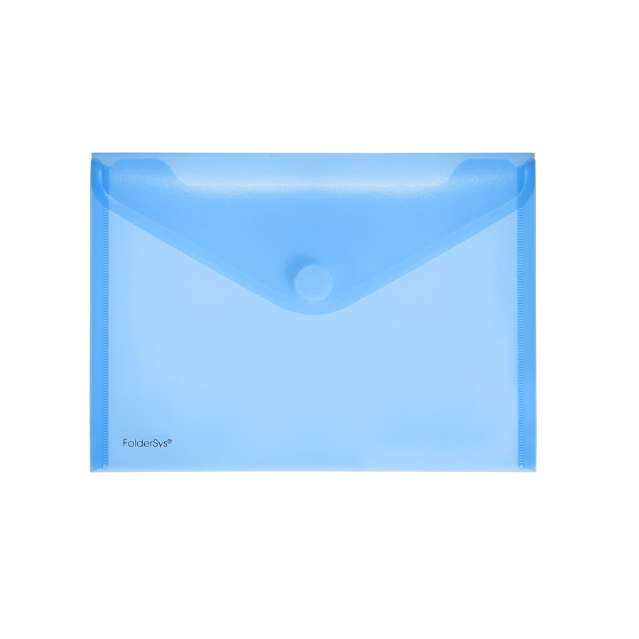 Dokumententasche A5 quer blau transparent
