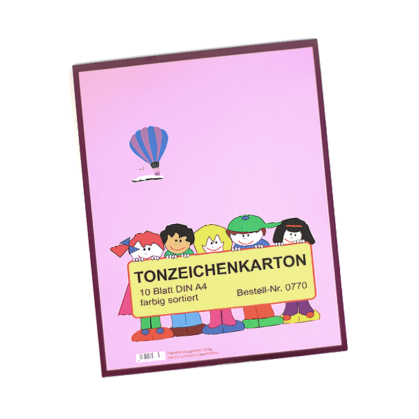 Tonzeichenkarton A4 10 Blatt