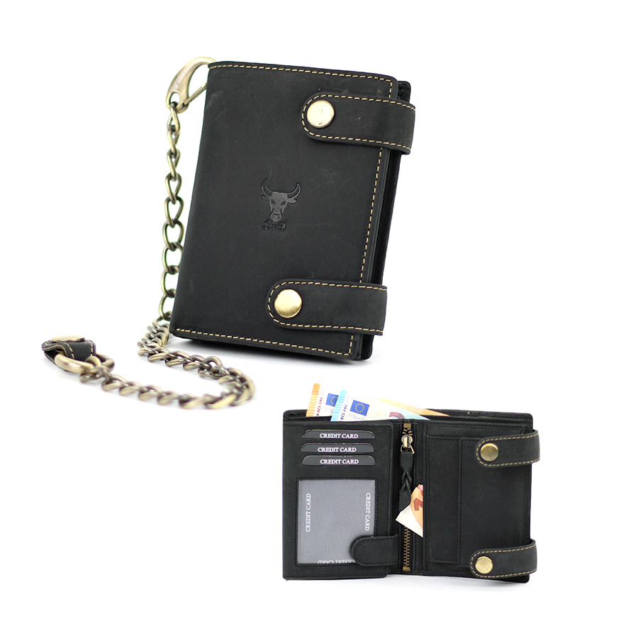 Geldbörse L&B Wild Herren hoch 2450 BLK