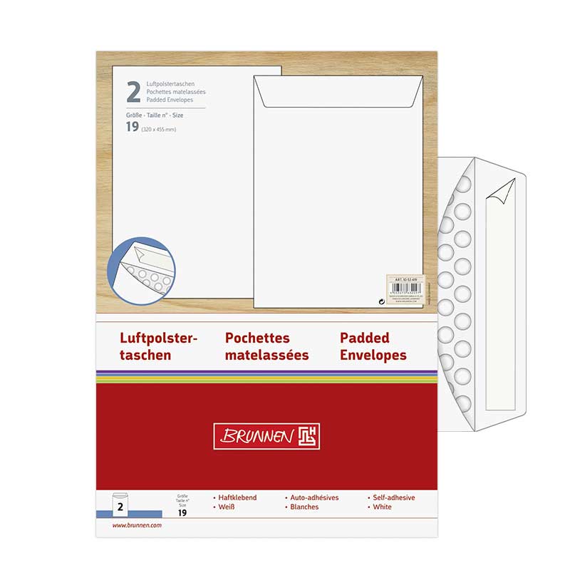 Luftpolstertasche 320x455 mm 2er  Brunnen