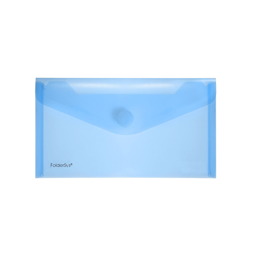 Dokumententasche Lang Din blau transparent