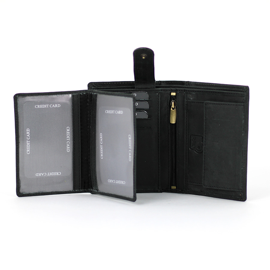 Geldbörse L&B Wild Herren hoch 2395 BLK