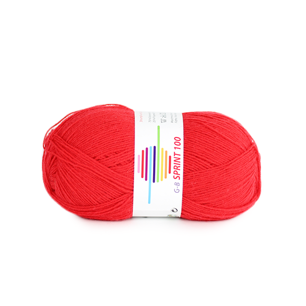Strickwolle Sprint100 rot 278