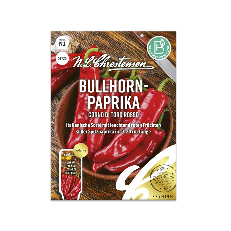 S Bullhorn-Paprika 'Corno di torro rosso'