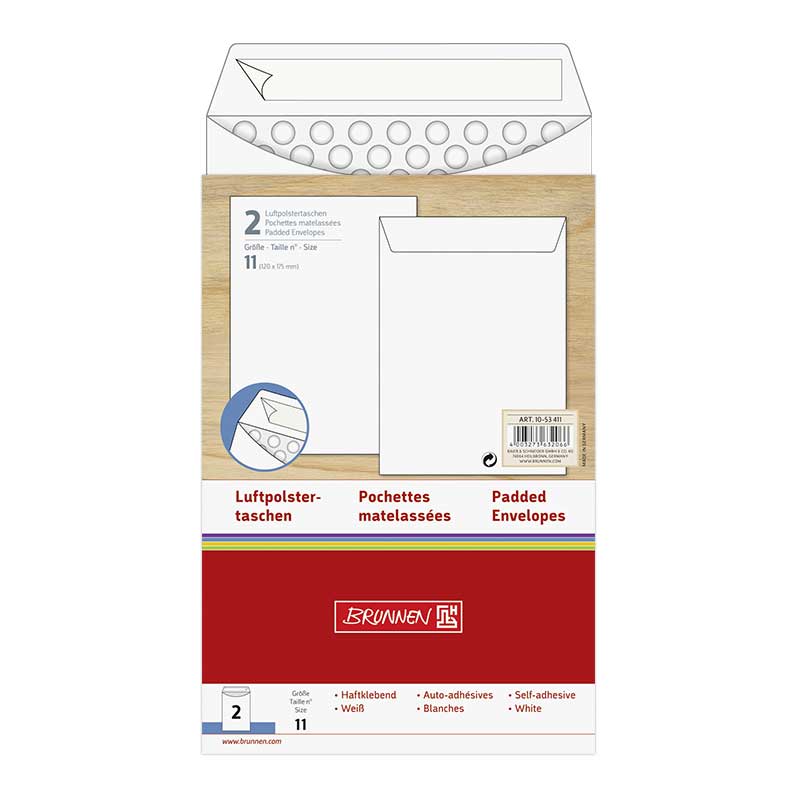 Luftpolstertasche 120x175 mm 2er  Brunnen