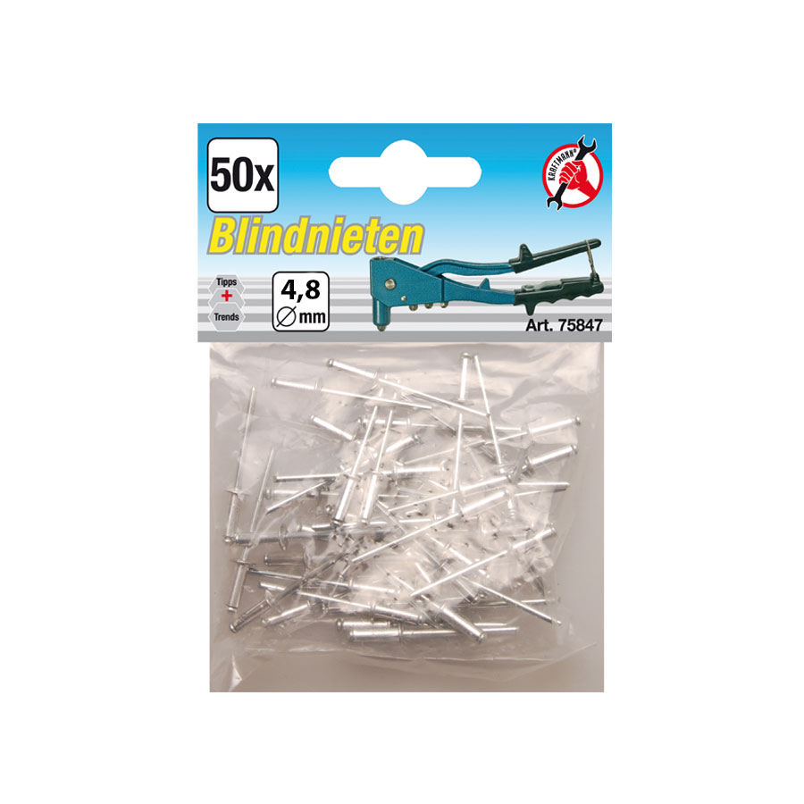 Blindnieten 4,8 mm, 50 Stück