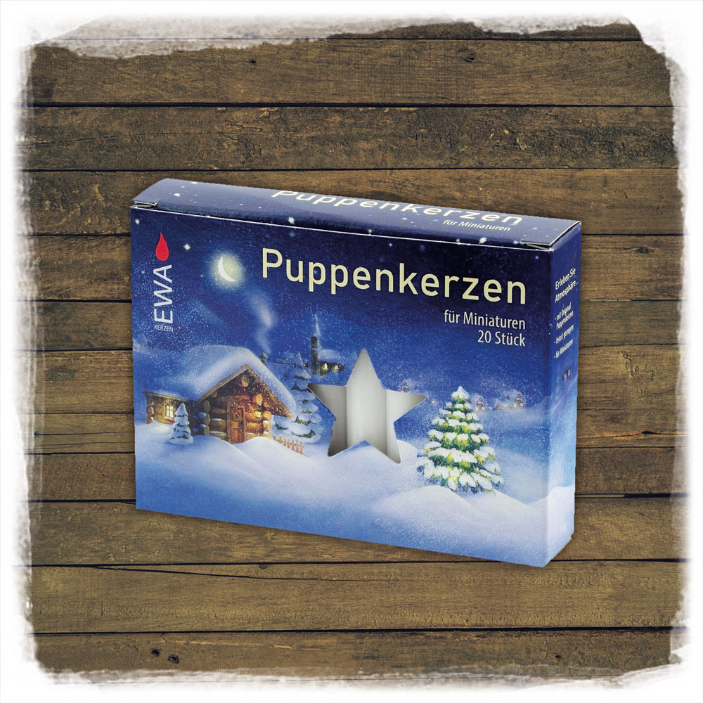 Puppenkerzen 20er weiss EWA