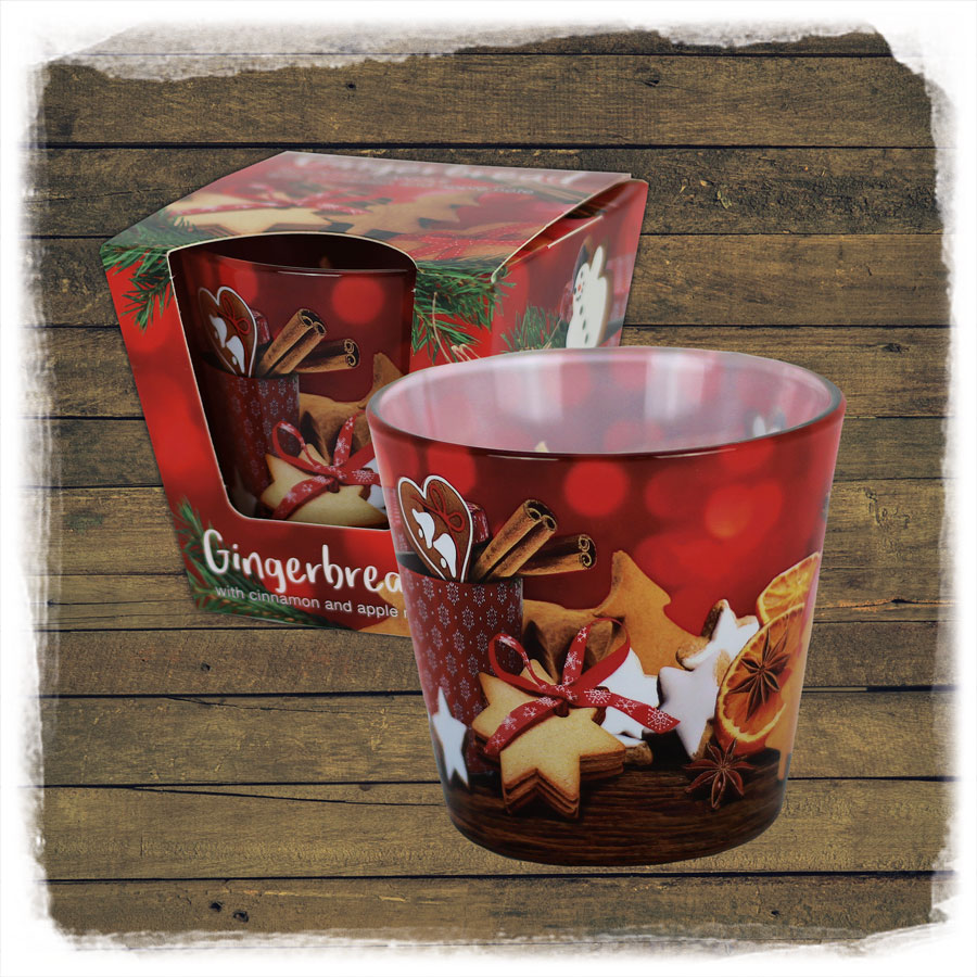 Duftkerze Glas GINGERBREAD  EWA