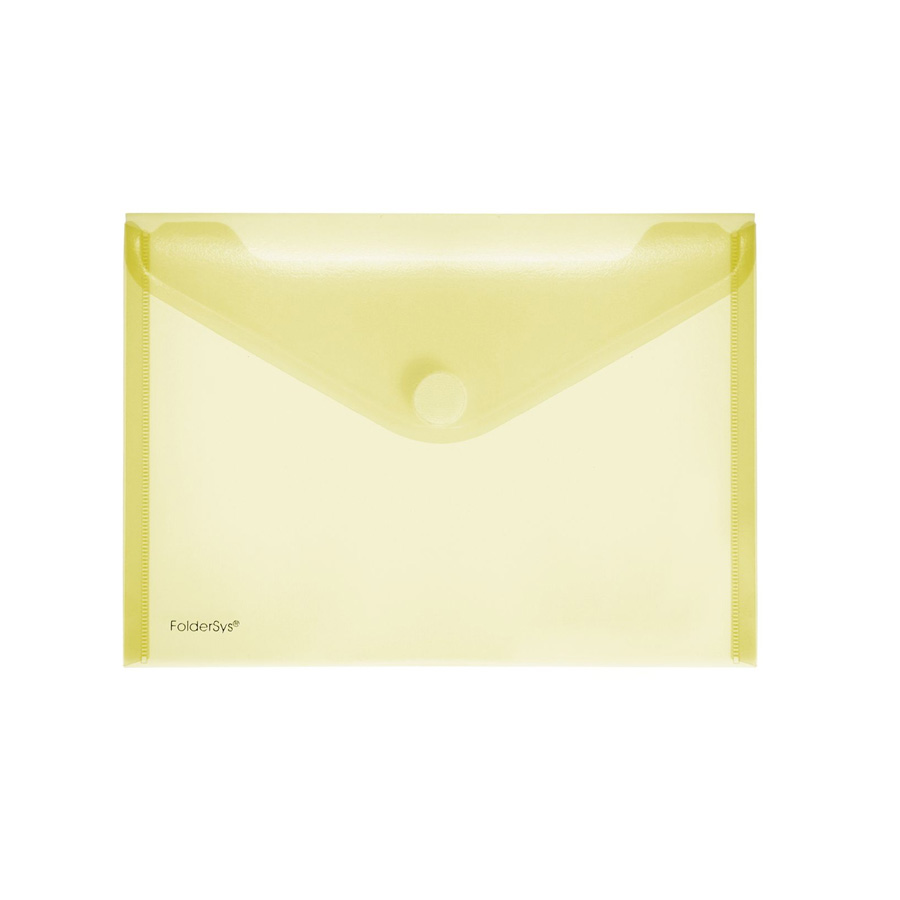 Dokumententasche A5 quer gelb transparent