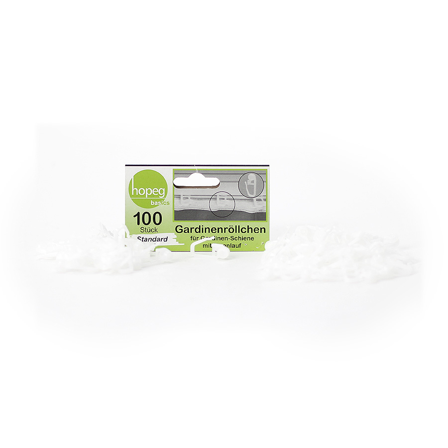 Gardinen Röllchen 100er weiss