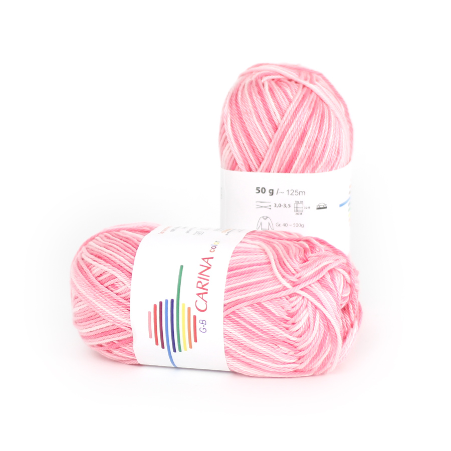 Strickwolle Carina color rose-natur 10 