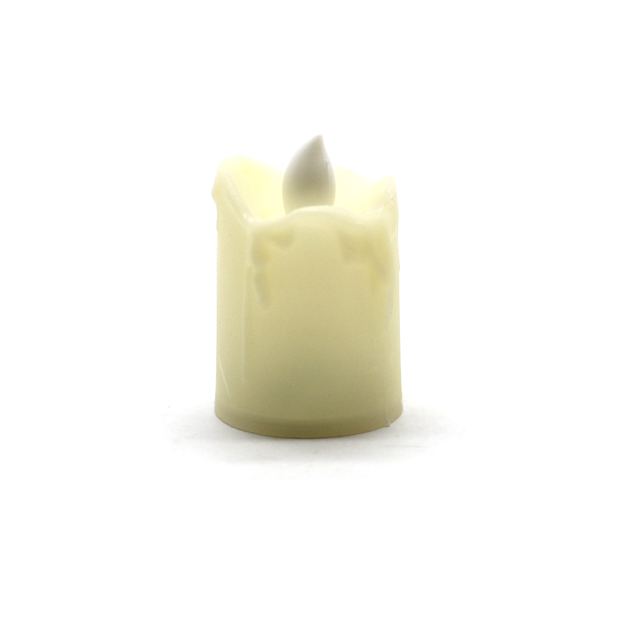 LED Stumpenkerze 4x6cm flackerndes Licht
