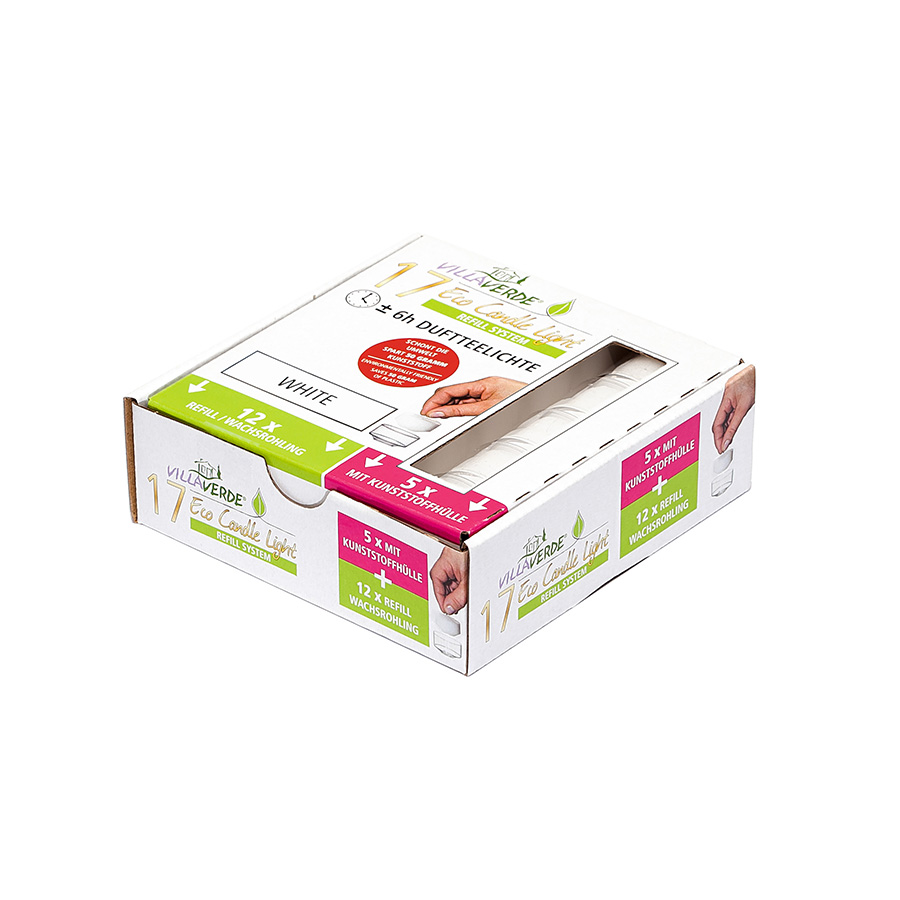 ECL Teelichter Kombipack 17er White
