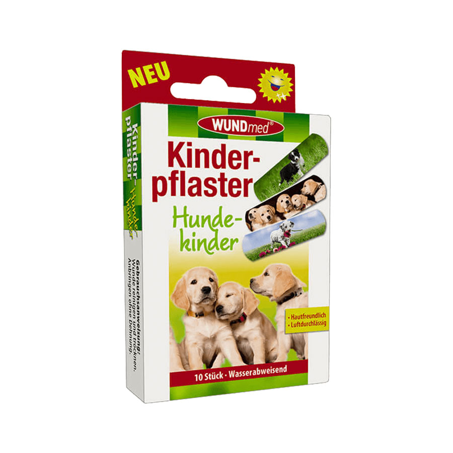 Pflaster Kinder 10er Hundebabys