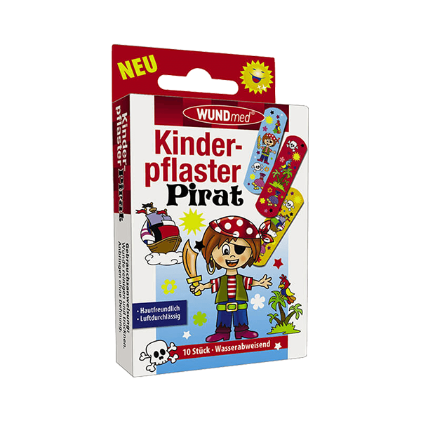 Pflaster Kinder Pirat 10er